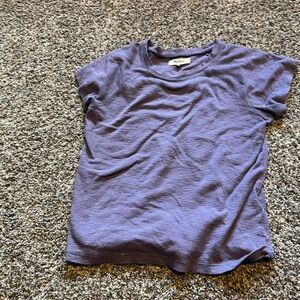 Madewell Purple Crew Neck Tee